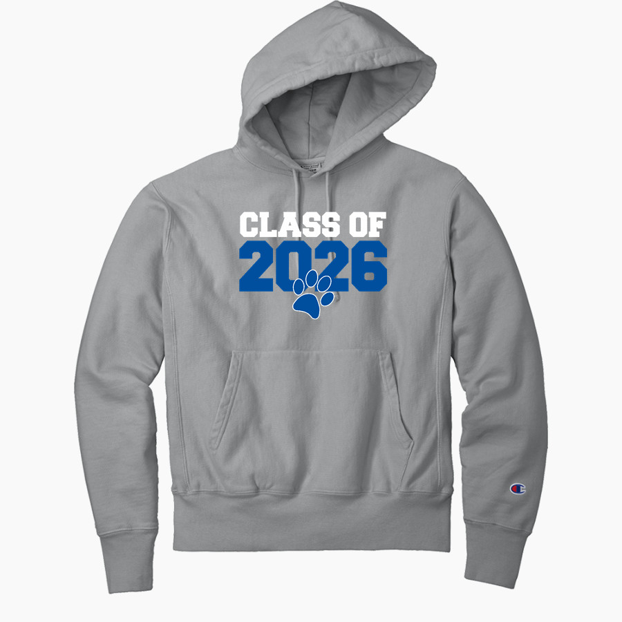 Crow Tigers <span class="pdp-name-mascot">Crow Middle School Tigers</span> Champion Men's Reverse Weave Garment-Dyed Hooded Sweatshirt