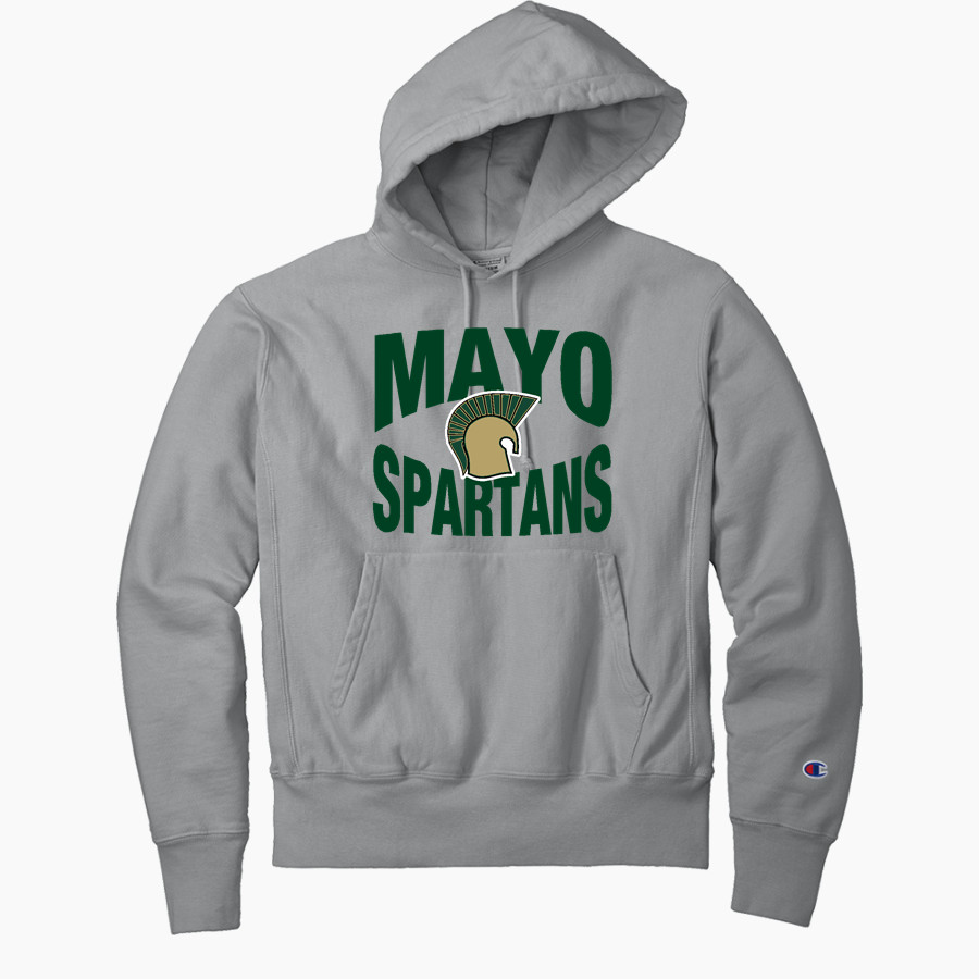 Mayo Spartans <span class="pdp-name-mascot">Mayo Spartans</span> Champion Men's Reverse Weave Garment-Dyed Hooded Sweatshirt