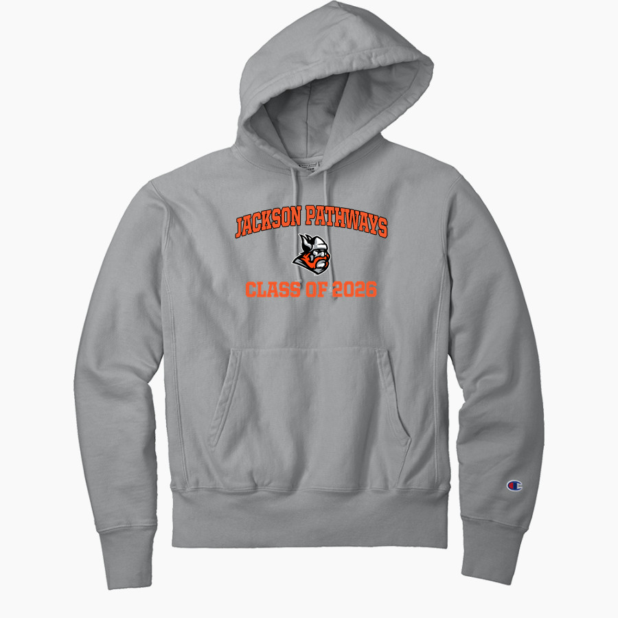 Jackson Pathways Vikings <span class="pdp-name-mascot">Jackson Pathways Vikings</span> Champion Men's Reverse Weave Garment-Dyed Hooded Sweatshirt