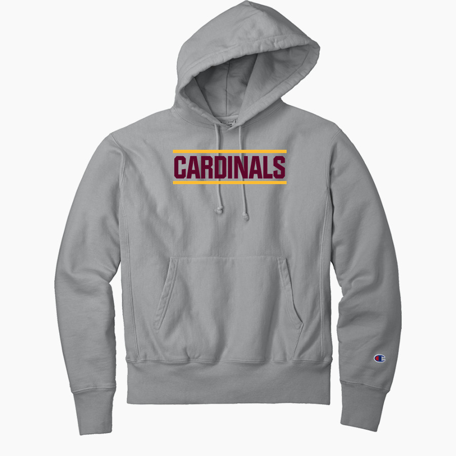 DAVISON HIGH SCHOOL CARDINALS <span class="pdp-name-mascot">DAVISON CARDINALS</span> Champion Men's Reverse Weave Garment-Dyed Hooded Sweatshirt