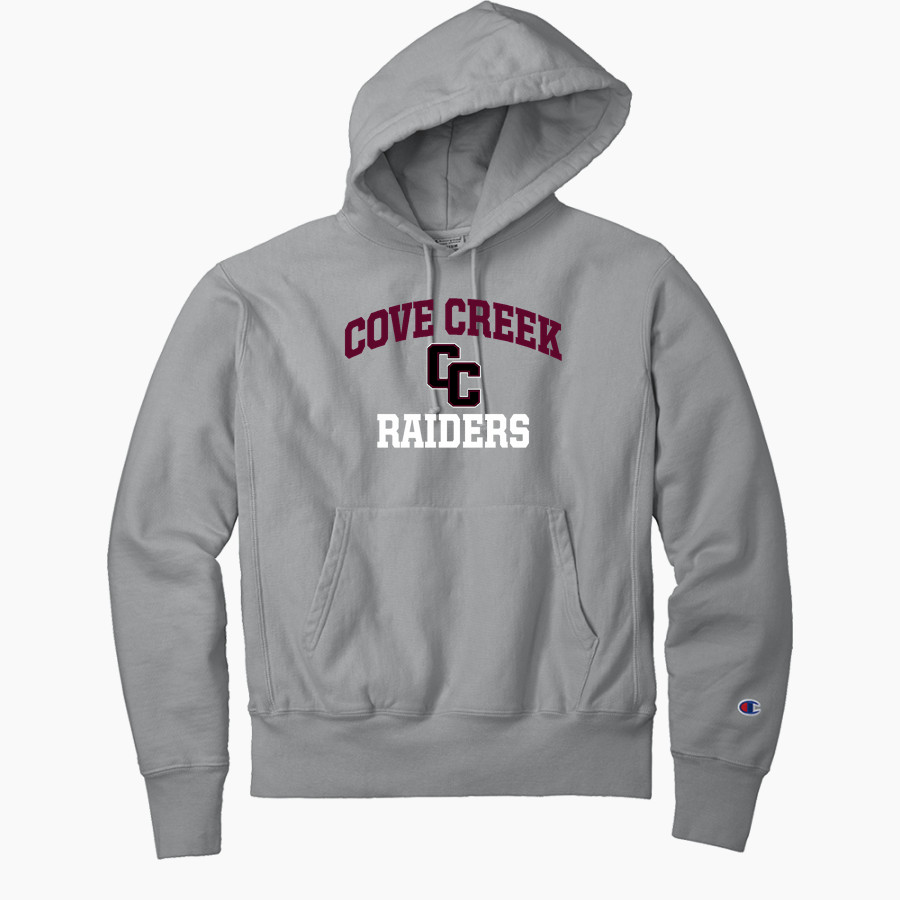 Cove Creek Raiders <span class="pdp-name-mascot">Cove Creek Elementary School Raiders</span> Champion Men's Reverse Weave Garment-Dyed Hooded Sweatshirt