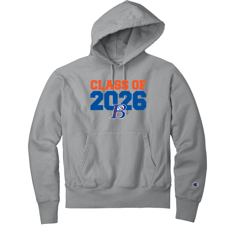 Bloomfield Warhawks <span class="pdp-name-mascot">Bloomfield Warhawks</span> Champion Men's Reverse Weave Garment-Dyed Hooded Sweatshirt