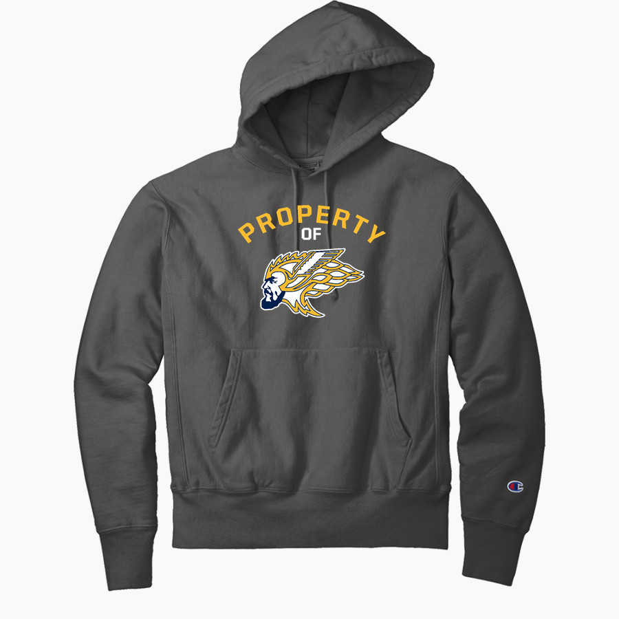 North Muskegon Norsemen <span class="pdp-name-mascot">North Muskegon High School Norsemen</span> Champion Men's Reverse Weave Garment-Dyed Hooded Sweatshirt