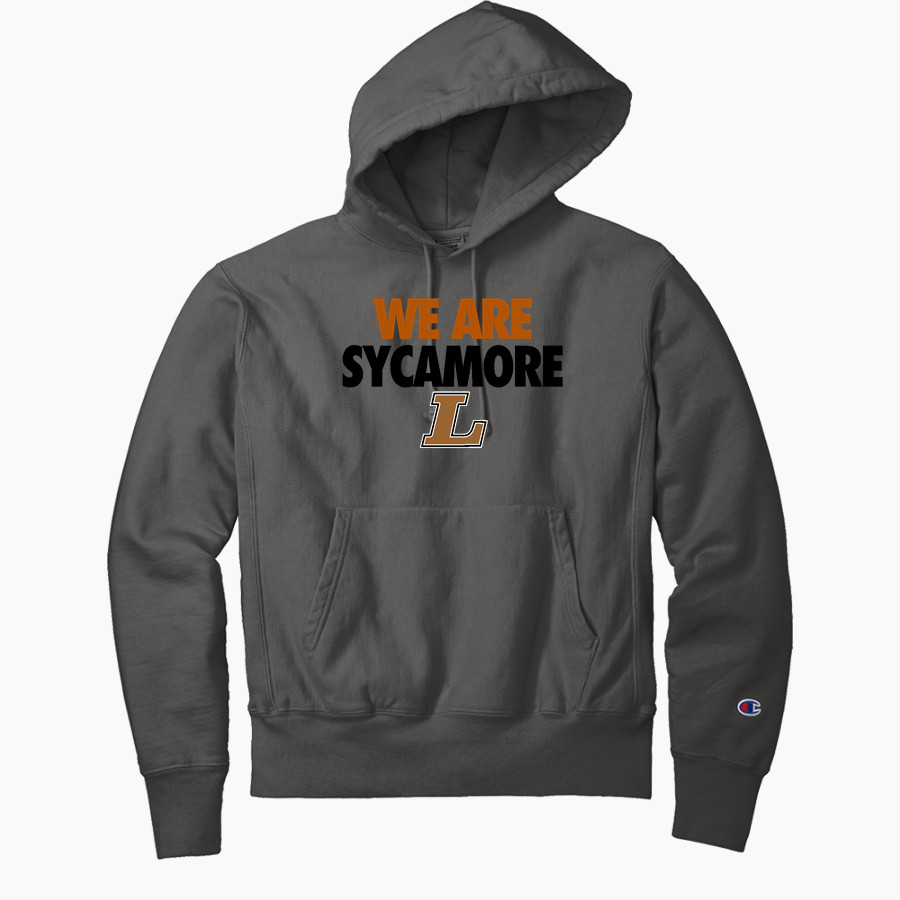 Sycamore Longhorns <span class="pdp-name-mascot">Sycamore Elementary School Longhorns</span> Champion Men's Reverse Weave Garment-Dyed Hooded Sweatshirt