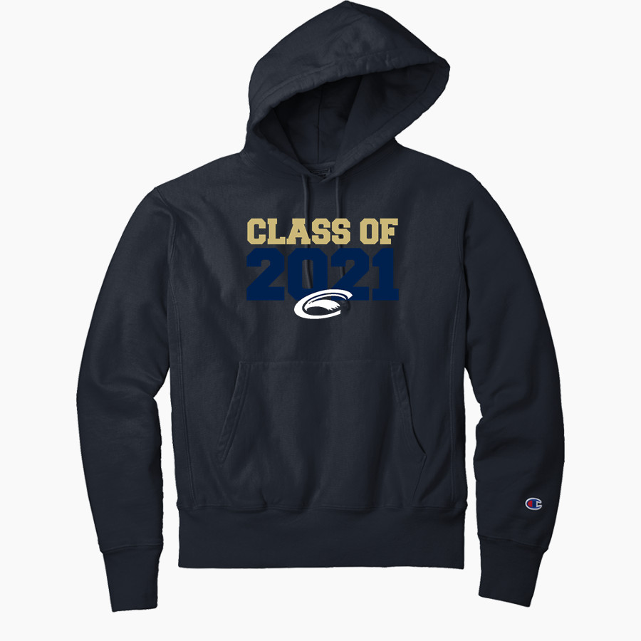 Clarion Golden Eagles <span class="pdp-name-mascot">Clarion - Penn West University Golden Eagles</span> Champion Men's Reverse Weave Garment-Dyed Hooded Sweatshirt