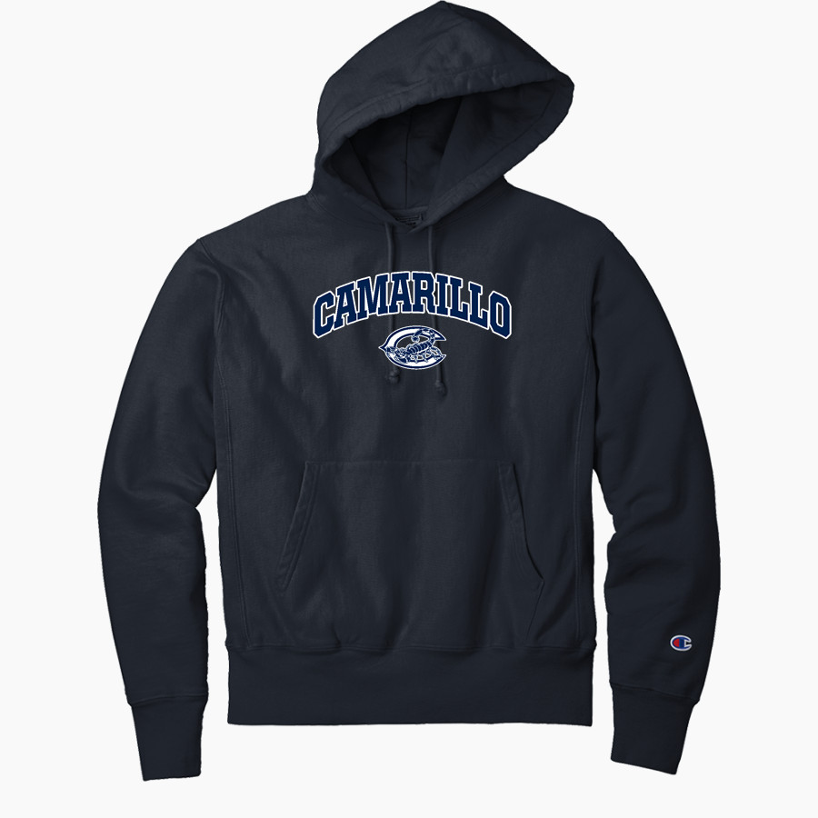 ADOLFO CAMARILLO HIGH SCHOOL SCORPIONS <span class="pdp-name-mascot">ADOLFO CAMARILLO SCORPIONS</span> Champion Men's Reverse Weave Garment-Dyed Hooded Sweatshirt