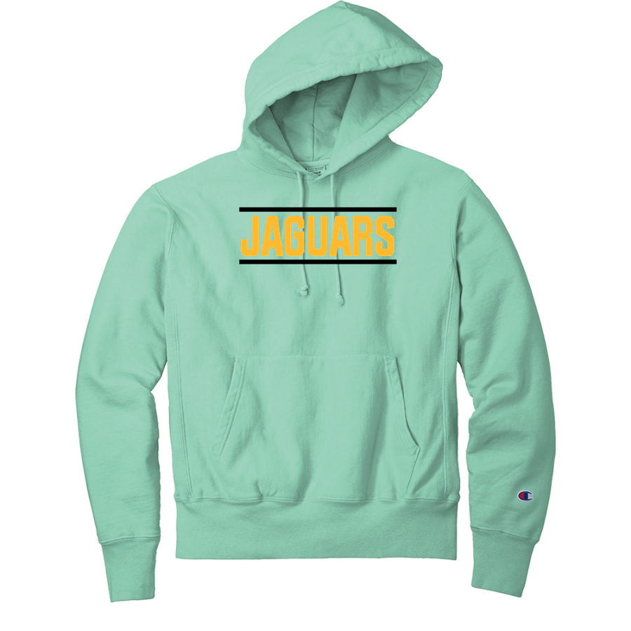 Mt. Madonna Jaguars <span class="pdp-name-mascot">Mt. Madonna High School Jaguars</span> Champion Men's Reverse Weave Garment-Dyed Hooded Sweatshirt