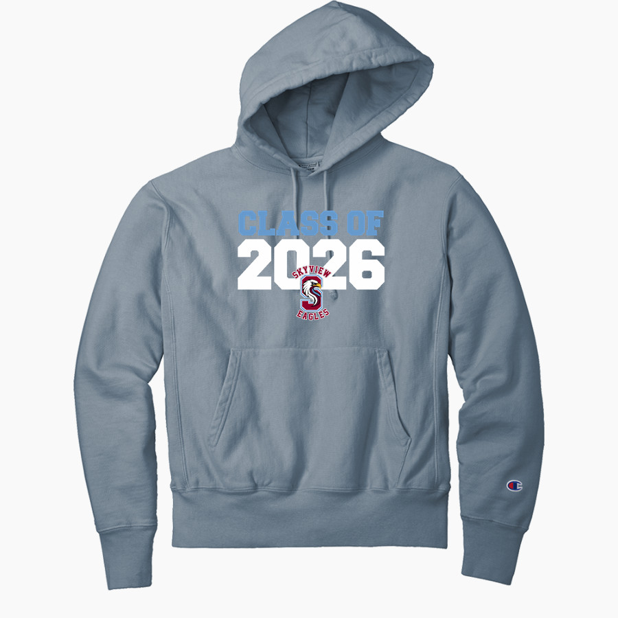Skyview Eagles <span class="pdp-name-mascot">Skyview Middle Eagles</span> Champion Men's Reverse Weave Garment-Dyed Hooded Sweatshirt