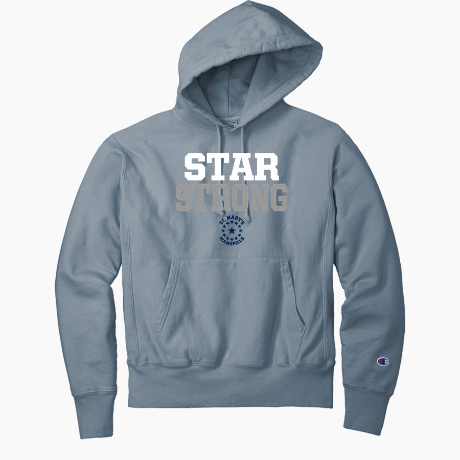 St. Mary's Stars <span class="pdp-name-mascot">St. Mary's Stars</span> Champion Men's Reverse Weave Garment-Dyed Hooded Sweatshirt