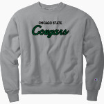 Chicago State Cougars <span class="pdp-name-mascot">Chicago State Cougars</span> Champion Men's Reverse Weave Garment-Dyed Crewneck Sweatshirt Front Thumbnail