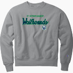 St. Patrick's Academy Wolfhounds <span class="pdp-name-mascot">Great Falls Central Catholic H S Mustangs</span> Champion Men's Reverse Weave Garment-Dyed Crewneck Sweatshirt Front Thumbnail