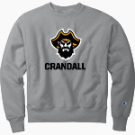CRANDALL HIGH SCHOOL PIRATES <span class="pdp-name-mascot">CRANDALL PIRATES</span> Champion Men's Reverse Weave Garment-Dyed Crewneck Sweatshirt Front Thumbnail