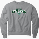 SCTCC Cyclones Online Apparel Store <span class="pdp-name-mascot">St Cloud Cyclones</span> Champion Men's Reverse Weave Garment-Dyed Crewneck Sweatshirt Front Thumbnail