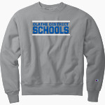 Olathe District Schools School District <span class="pdp-name-mascot">Olathe District S School District</span> Champion Men's Reverse Weave Garment-Dyed Crewneck Sweatshirt Front Thumbnail