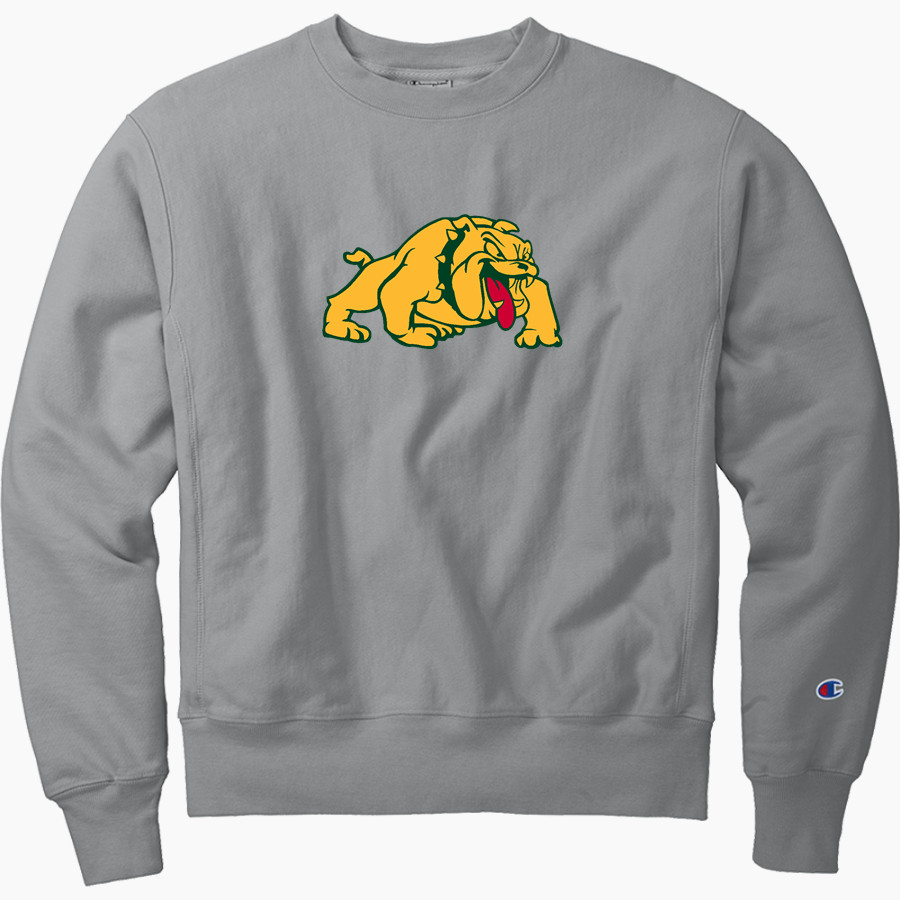 BURR AND BURTON ACADEMY The Official Online Store <span class="pdp-name-mascot">BURR AND BURTON ACADEMY BULLDOGS</span> Champion Men's Reverse Weave Garment-Dyed Crewneck Sweatshirt