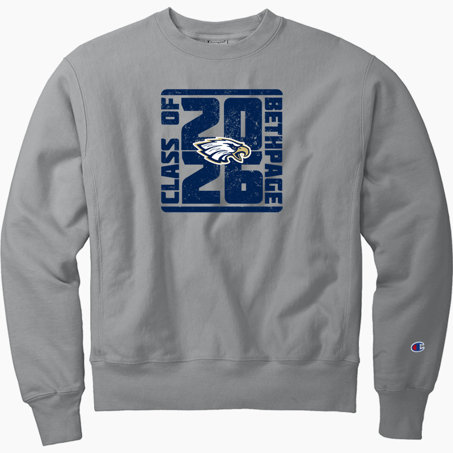 BETHPAGE HIGH SCHOOL GOLDEN EAGLES <span class="pdp-name-mascot">BETHPAGE GOLDEN EAGLES</span> Champion Men's Reverse Weave Garment-Dyed Crewneck Sweatshirt