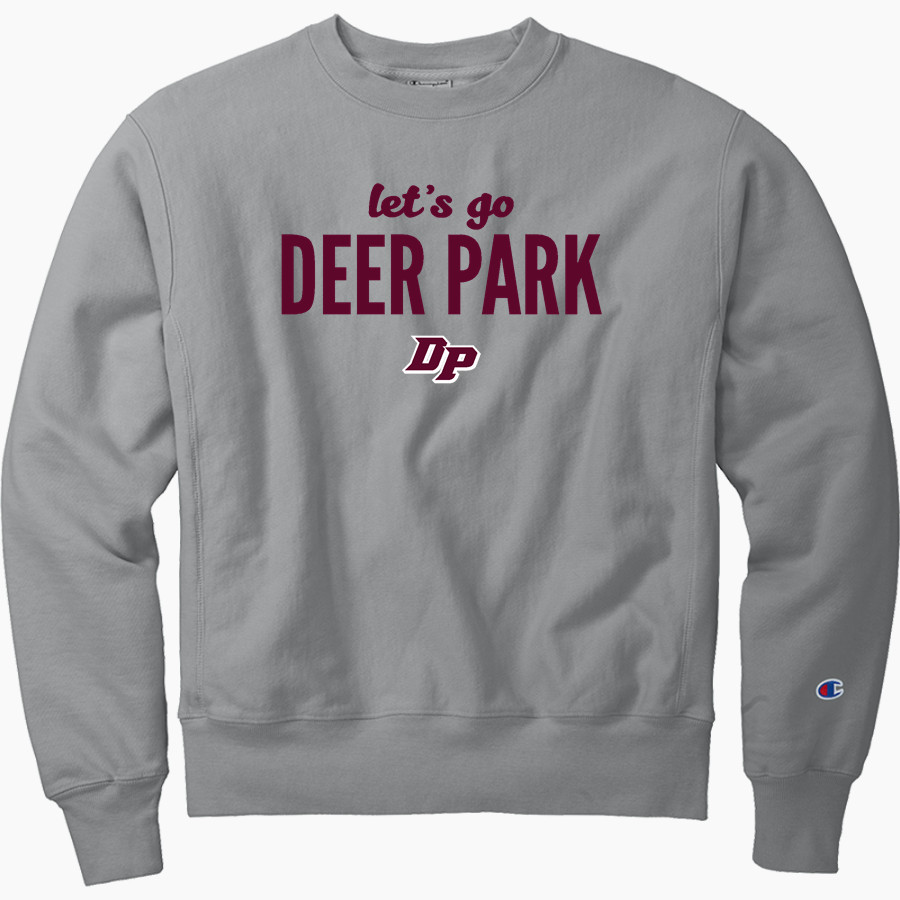 Deer Park Falcons <span class="pdp-name-mascot">Deer Park Falcons</span> Champion Men's Reverse Weave Garment-Dyed Crewneck Sweatshirt