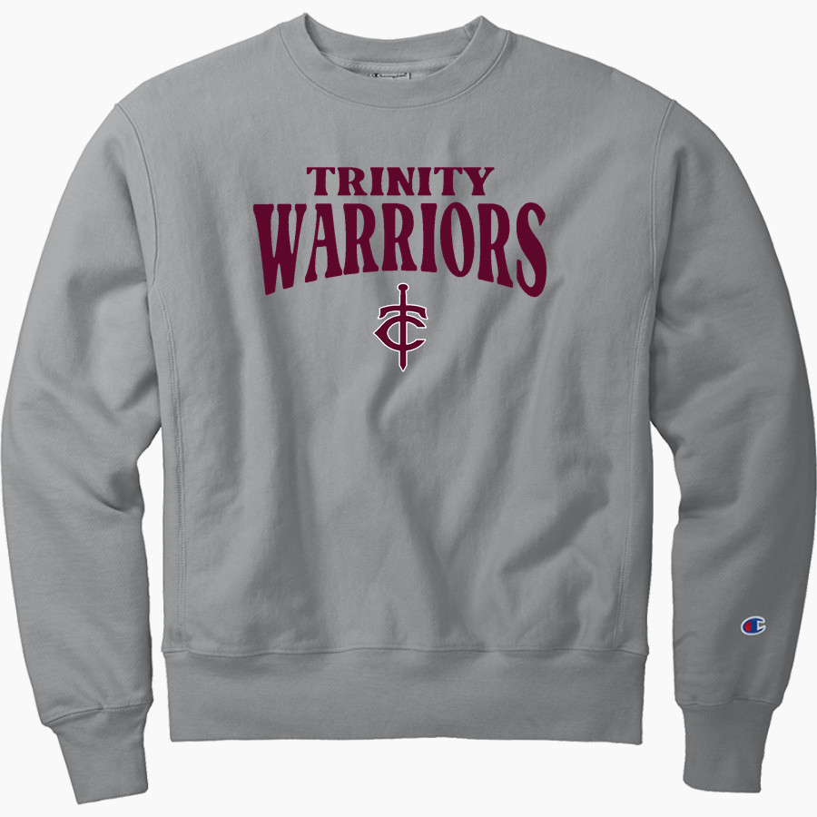 Trinity Warriors <span class="pdp-name-mascot">Trinity Christian Warriors</span> Champion Men's Reverse Weave Garment-Dyed Crewneck Sweatshirt