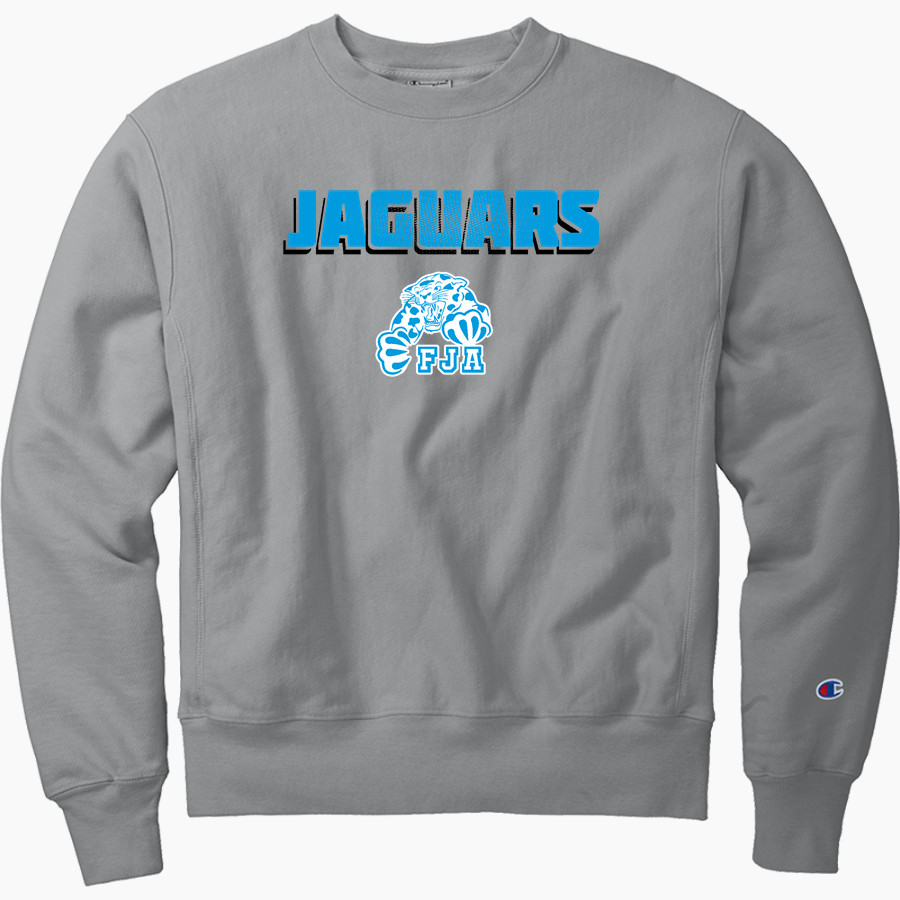 Frankel Jewish Academy Jaguars official sideline store <span class="pdp-name-mascot">Frankel Jewish Academy Jaguars</span> Champion Men's Reverse Weave Garment-Dyed Crewneck Sweatshirt