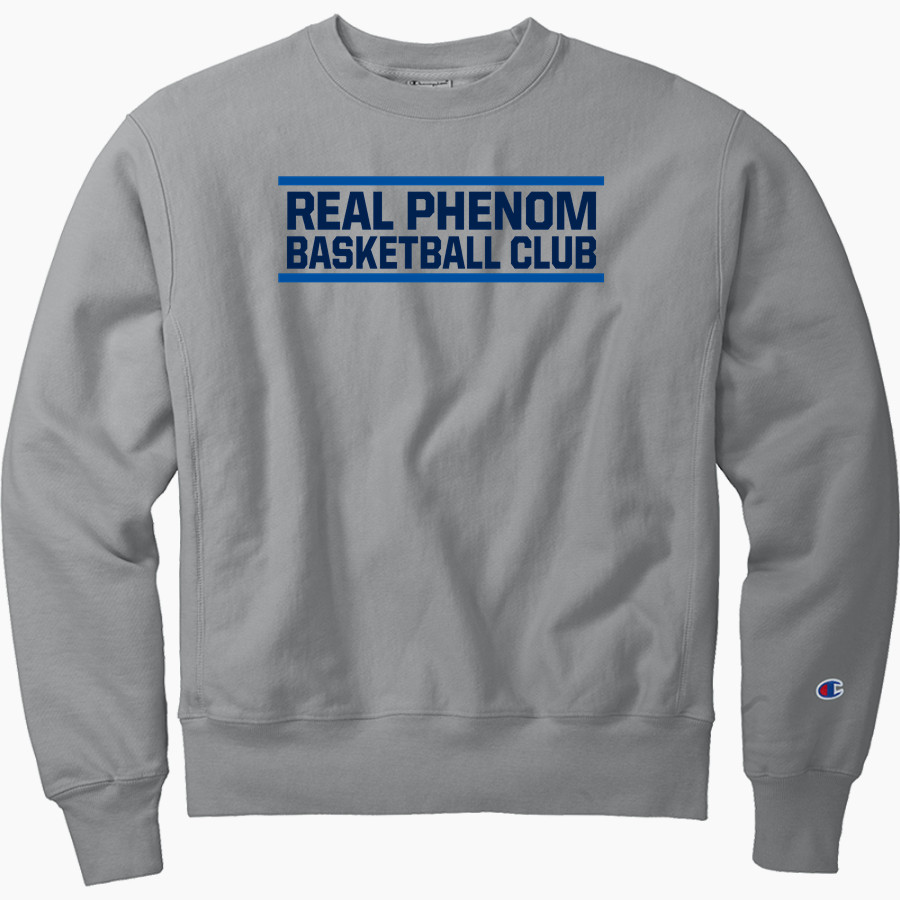 Real Phenom Basketball <span class="pdp-name-mascot">Real Phenom Basketball Club</span> Champion Men's Reverse Weave Garment-Dyed Crewneck Sweatshirt