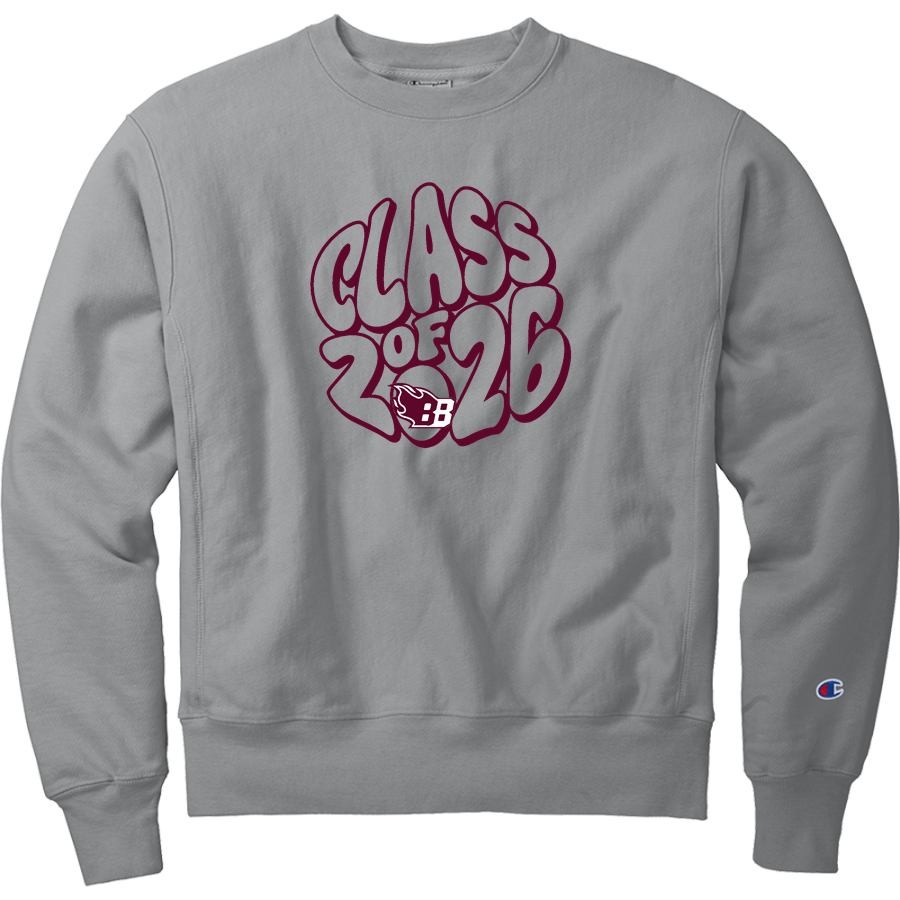 Burgundy Blazers <span class="pdp-name-mascot">Burgundy Farm Blazers</span> Champion Men's Reverse Weave Garment-Dyed Crewneck Sweatshirt