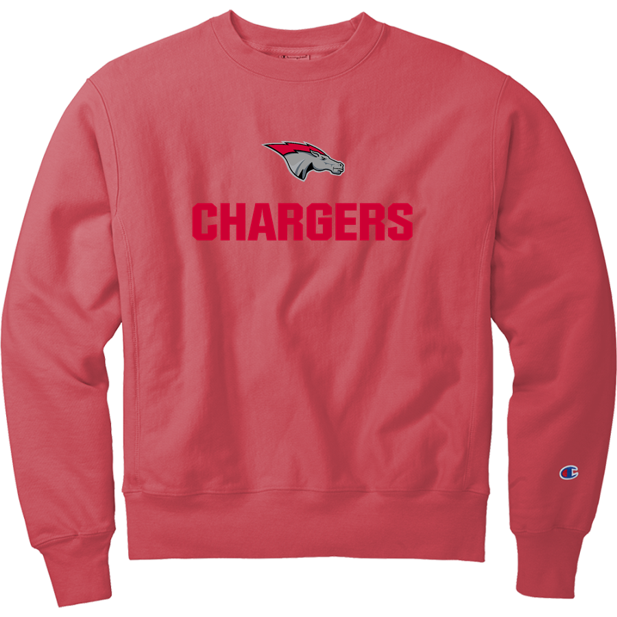 Fishers Chargers <span class="pdp-name-mascot">Fishers Chargers</span> Champion Men's Reverse Weave Garment-Dyed Crewneck Sweatshirt