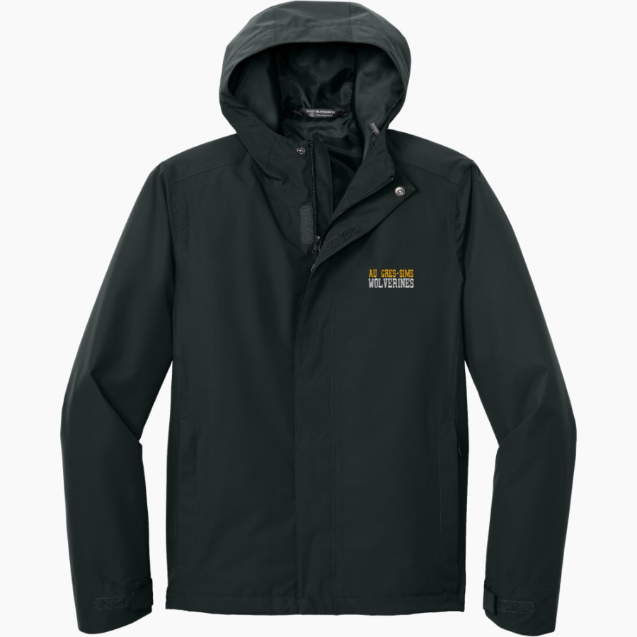 Au Gres-Sims HIGH SCHOOL WOLVERINES <span class="pdp-name-mascot">AU GRES - SIMS WOLVERINES</span> Port Authority Men's C-FREE Rain Jacket