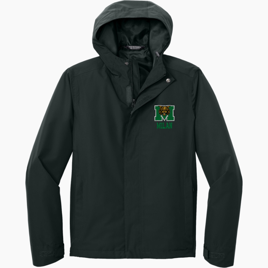 MILAN HIGH SCHOOL WILDCATS <span class="pdp-name-mascot">MILAN WILDCATS</span> Port Authority Men's C-FREE Rain Jacket