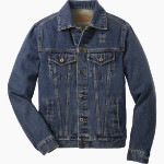 TEUTOPOLIS HIGH SCHOOL WOODEN SHOES Port Authority Denim Jacket Front Thumbnail
