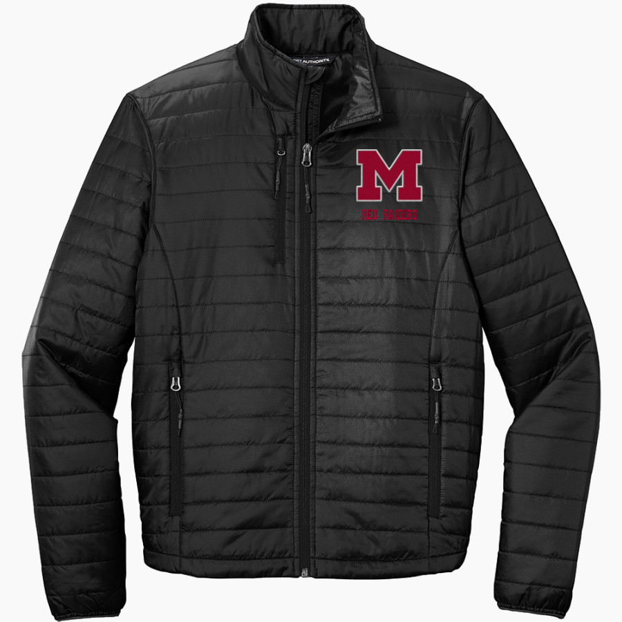 Marlette Red Raiders Port Authority Men's Packable Puffy Jacket