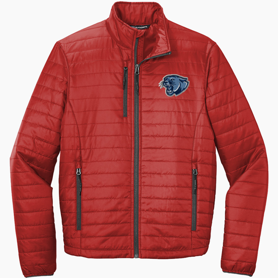 CROW HIGH SCHOOL Cougars Online Store <span class="pdp-name-mascot">CROW COUGARS</span> Port Authority Men's Packable Puffy Jacket