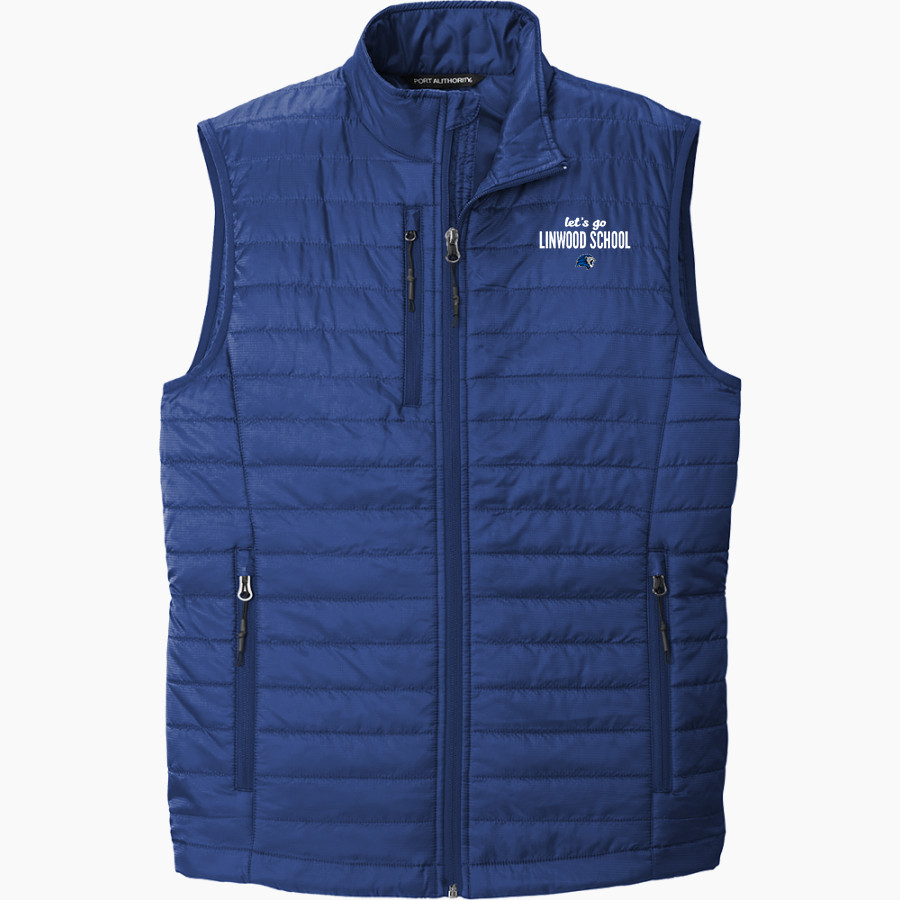 Linwood School Lions Port Authority Men's Packable Puffy Vest