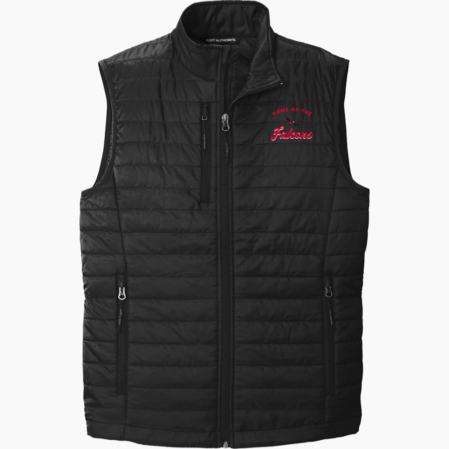 Browns River Falcons Port Authority Men's Packable Puffy Vest