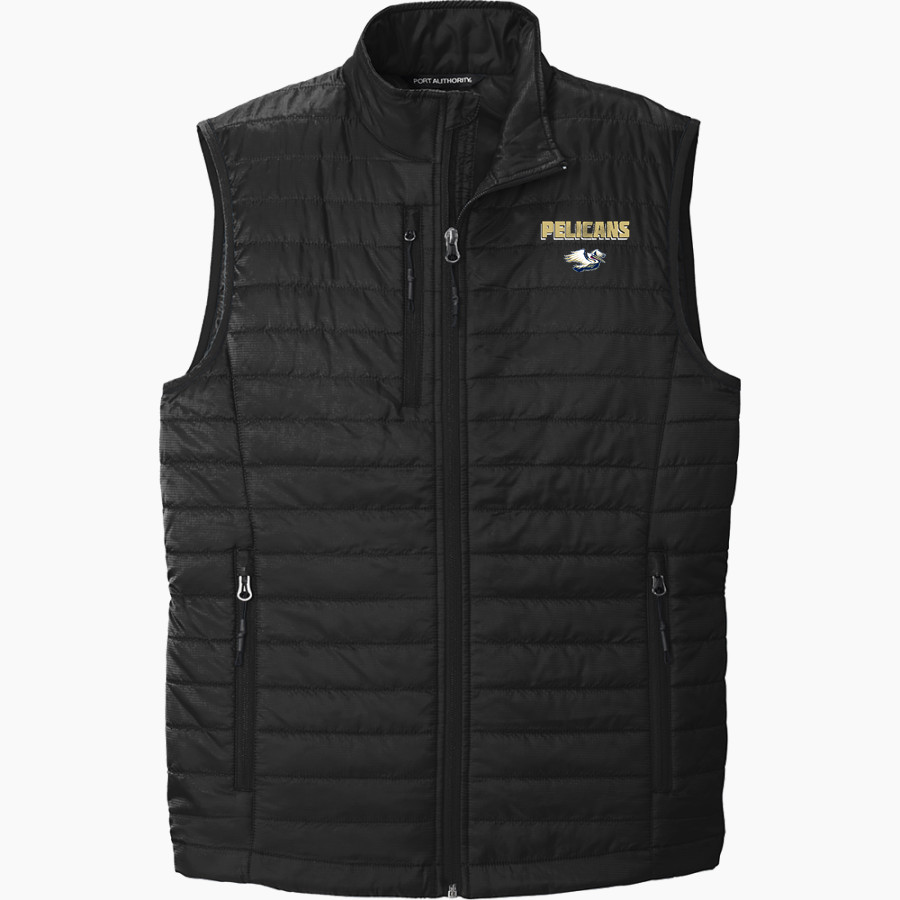 Morris Jeff Pelicans Port Authority Men's Packable Puffy Vest