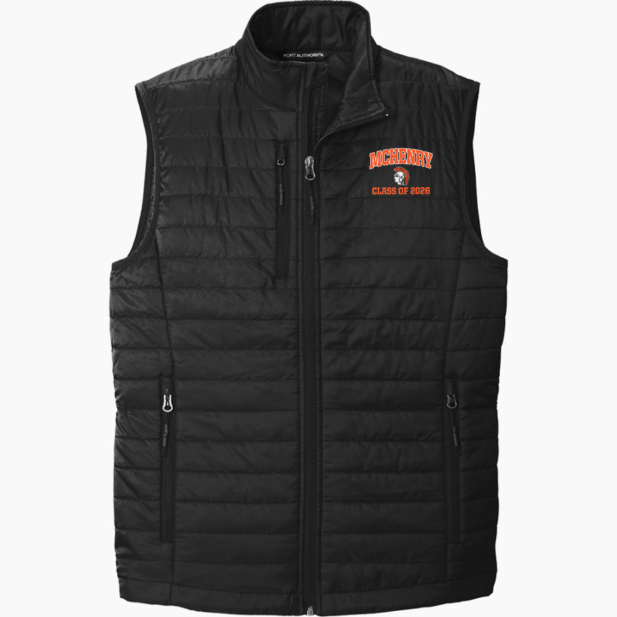 McHENRY COMM HIGH SCHOOL WARRIORS <span class="pdp-name-mascot">McHENRY WARRIORS</span> Port Authority Men's Packable Puffy Vest