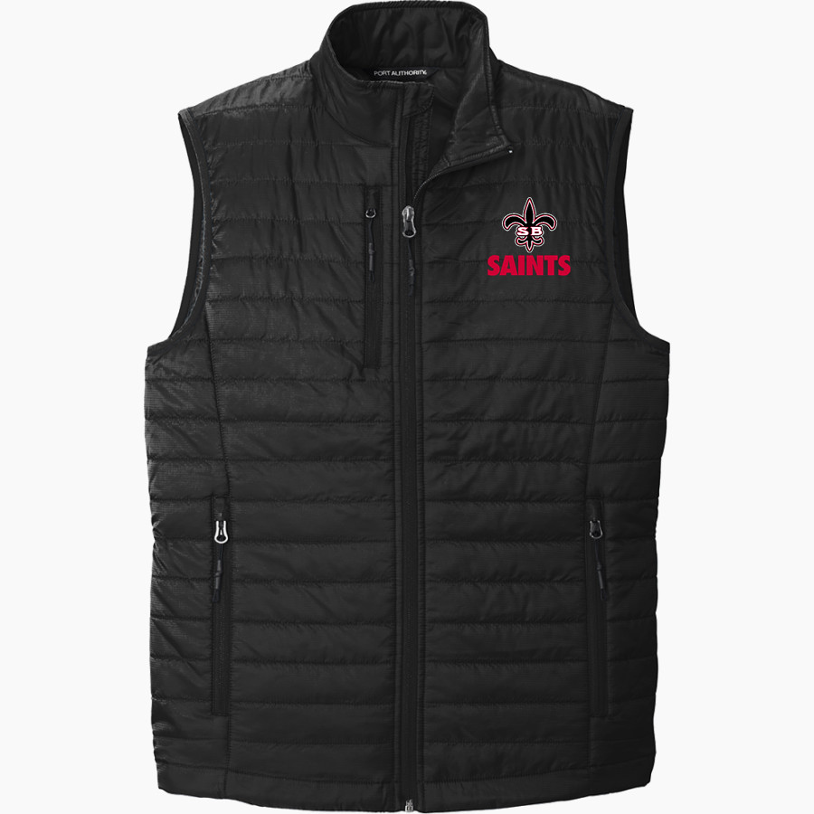 Santa Barbara Saints Football <span class="pdp-name-mascot">Santa Barbara Saints Football</span> Port Authority Men's Packable Puffy Vest