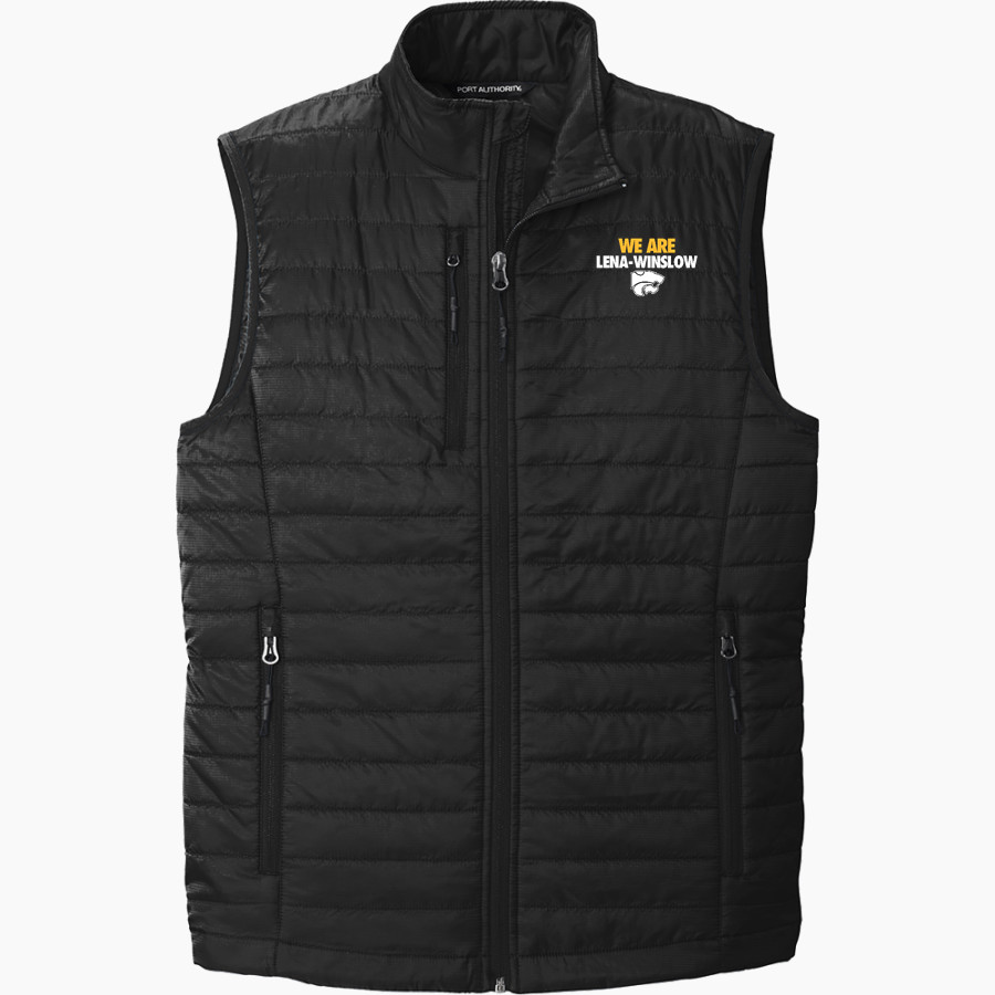 Lena-winslow Panthers <span class="pdp-name-mascot">Lena-winslow Leopards</span> Port Authority Men's Packable Puffy Vest
