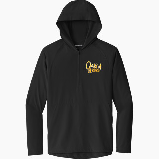 Sport-Tek Men's Repeat 1/2-Zip Long Sleeve Hooded Jacket