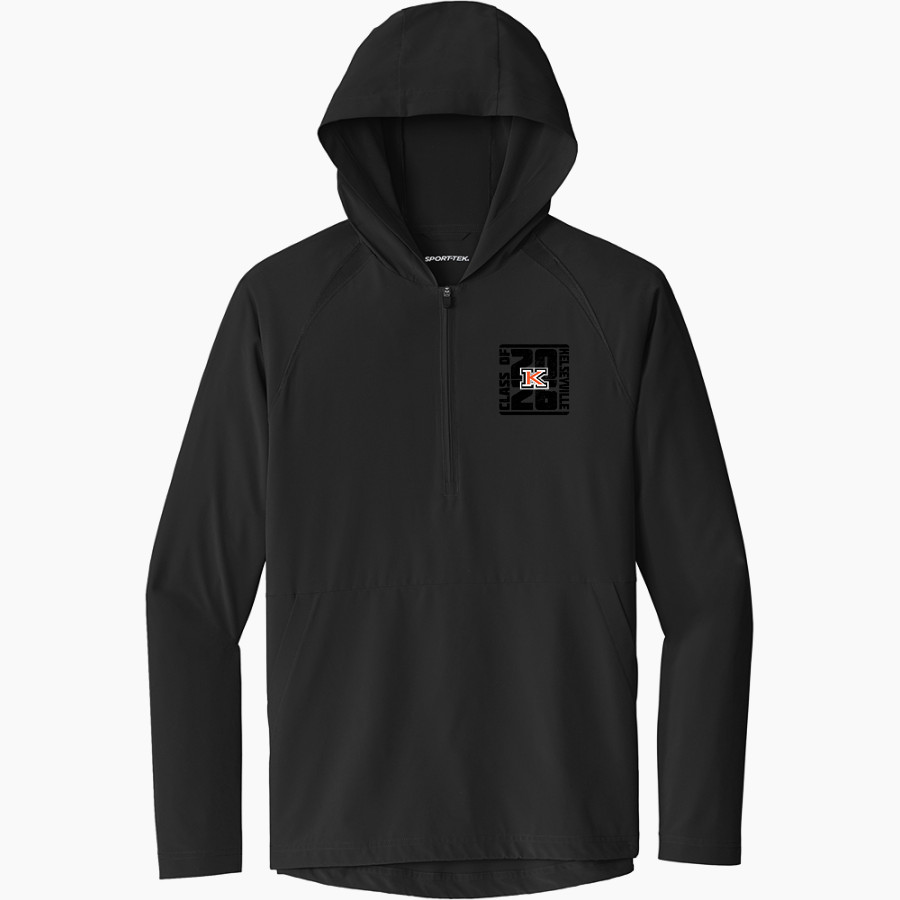 KELSEYVILLE HIGH SCHOOL KNIGHTS Sport-Tek Men's Repeat 1/2-Zip Long Sleeve Hooded Jacket
