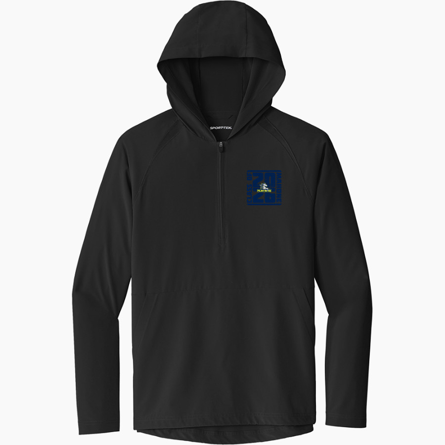 Mahone Mustangs Sport-Tek Men's Repeat 1/2-Zip Long Sleeve Hooded Jacket