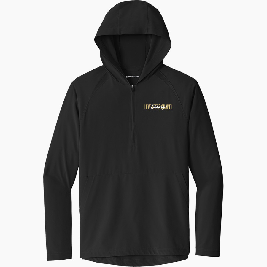 LEVERETTS CHAPEL HIGH SCHOOL LIONS <span class="pdp-name-mascot">LEVERETTS CHAPEL LIONS</span> Sport-Tek Men's Repeat 1/2-Zip Long Sleeve Hooded Jacket