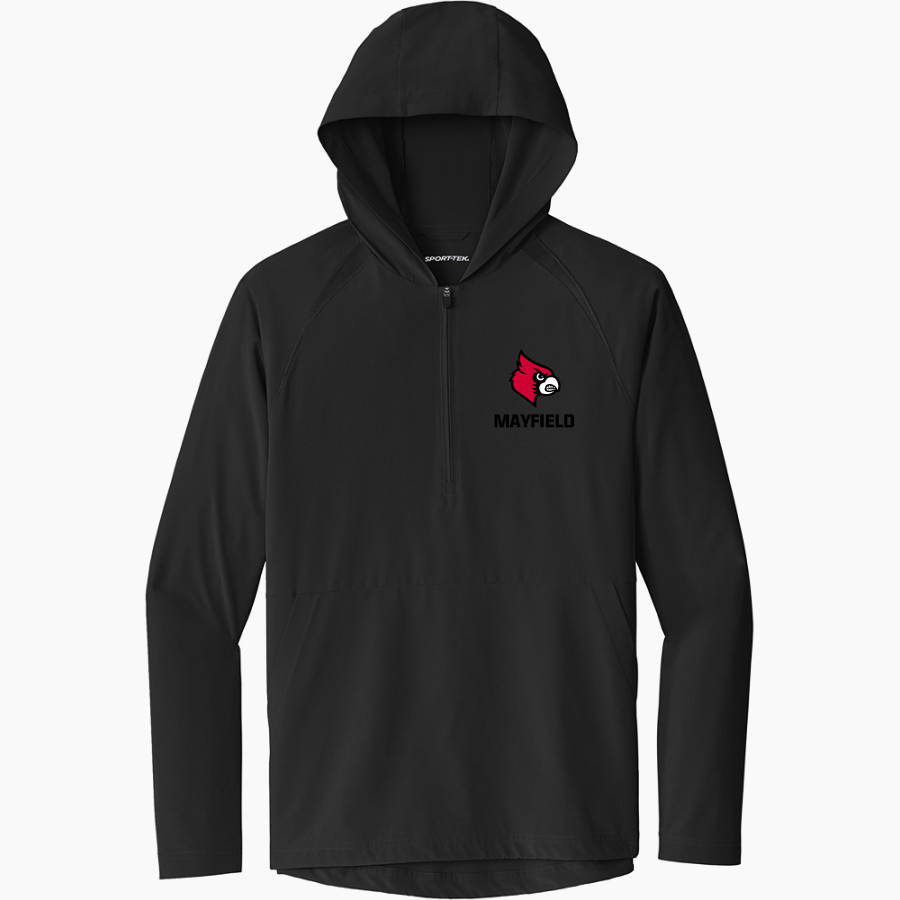 Mayfield Cardinals <span class="pdp-name-mascot">Mayfield Cardinals</span> Sport-Tek Men's Repeat 1/2-Zip Long Sleeve Hooded Jacket