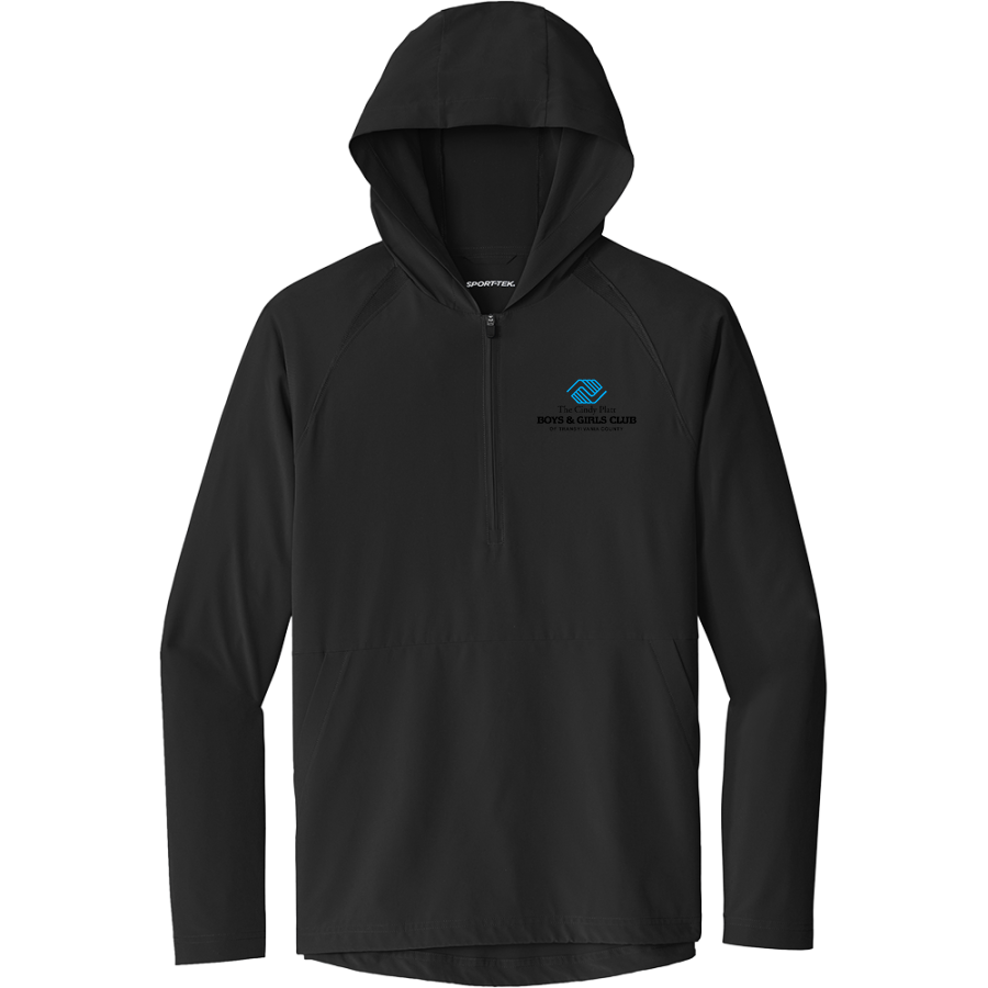The Cindy Platt Boys & Girls Club of Transylvania County <span class="pdp-name-mascot">The Cindy Platt Boys & Girls Club of Transylvania County</span> Sport-Tek Men's Repeat 1/2-Zip Long Sleeve Hooded Jacket
