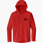 MMI PREPARATORY SCHOOL PREPPERS <span class="pdp-name-mascot">MMI PREPARATORY PREPPERS</span> Sport-Tek Men's Repeat 1/2-Zip Long Sleeve Hooded Jacket Front Thumbnail