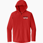 Chaffee Red Devils <span class="pdp-name-mascot">Chaffee Schools Red Devils</span> Sport-Tek Men's Repeat 1/2-Zip Long Sleeve Hooded Jacket Front Thumbnail