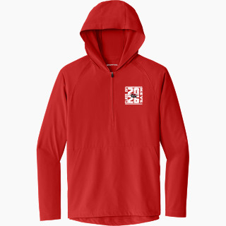 Sport-Tek Men's Repeat 1/2-Zip Long Sleeve Hooded Jacket