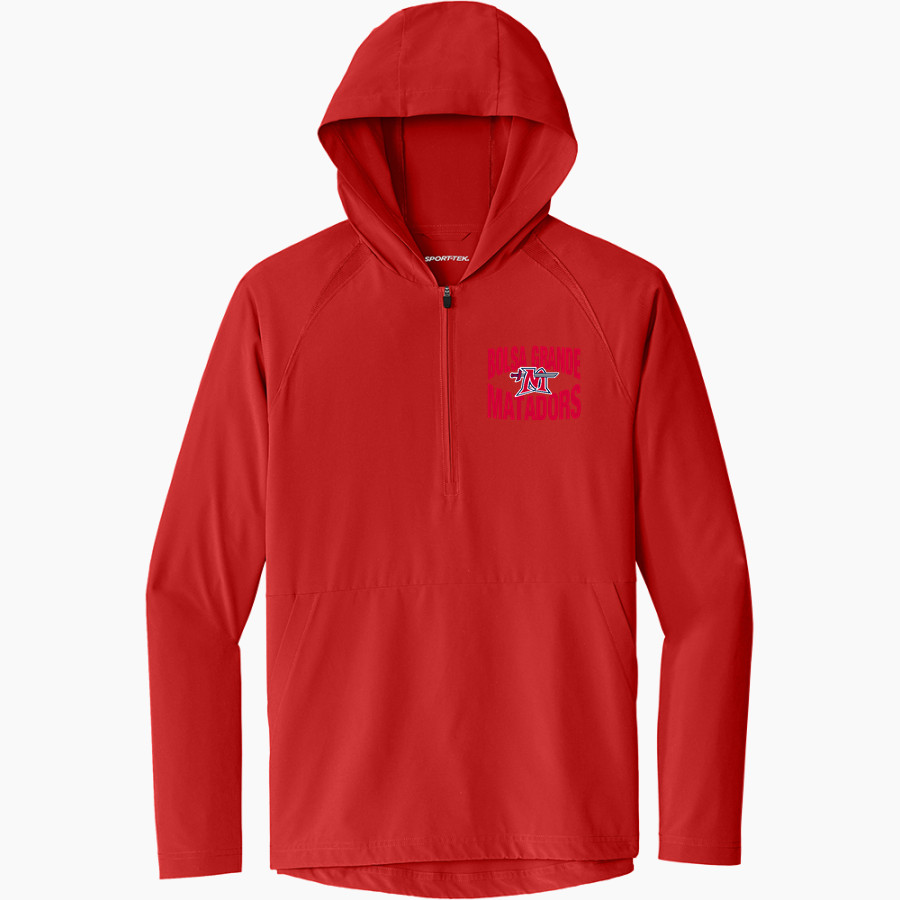 BOLSA GRANDE HIGH SCHOOL MATADORS <span class="pdp-name-mascot">BOLSA GRANDE MATADORS</span> Sport-Tek Men's Repeat 1/2-Zip Long Sleeve Hooded Jacket