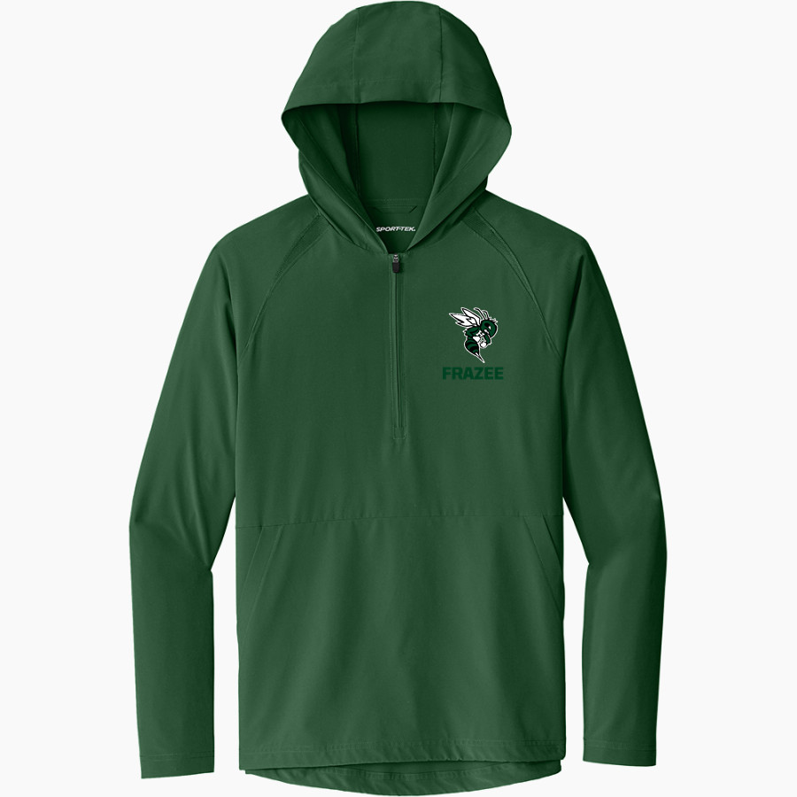FRAZEE HIGH SCHOOL HORNETS <span class="pdp-name-mascot">FRAZEE HORNETS</span> Sport-Tek Men's Repeat 1/2-Zip Long Sleeve Hooded Jacket