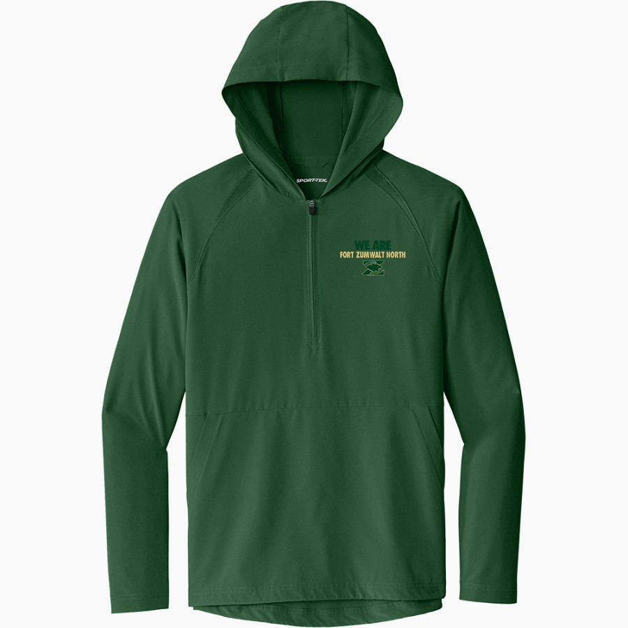 FORT ZUMWALT NORTH HIGH SCHOOL PANTHERS <span class="pdp-name-mascot">FORT ZUMWALT NORTH PANTHERS</span> Sport-Tek Men's Repeat 1/2-Zip Long Sleeve Hooded Jacket