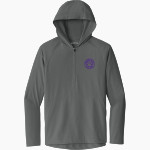 Ballston Spa Scotties The Official Online Store Sport-Tek Men's Repeat 1/2-Zip Long Sleeve Hooded Jacket Front Thumbnail